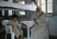 Gul Aslan in Bandirma prison with her daughter