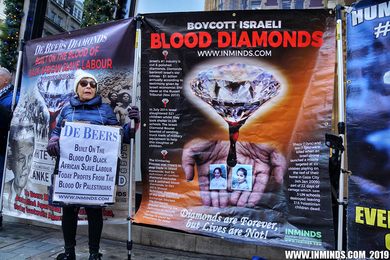 Boycott Israel News: London Protest Exposes De Beers Blood Diamonds