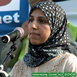 Salma Yacoob at the 19 March 2005 anti-occupation demo